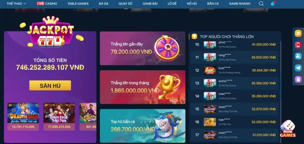 Đa dạng các trò chơi như bắn cá, máy đánh bạc, cá cược thể thao trên 123b Android